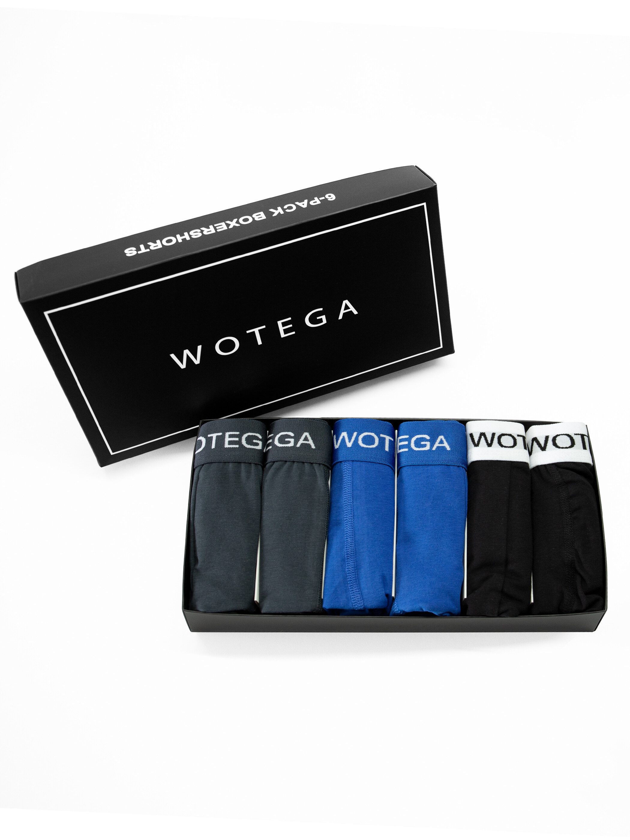 WOTEGA Boxershorts Joe (Spar-Packung, 6er-Pack) bequeme Baumwoll Unterhosen im 6er Pack