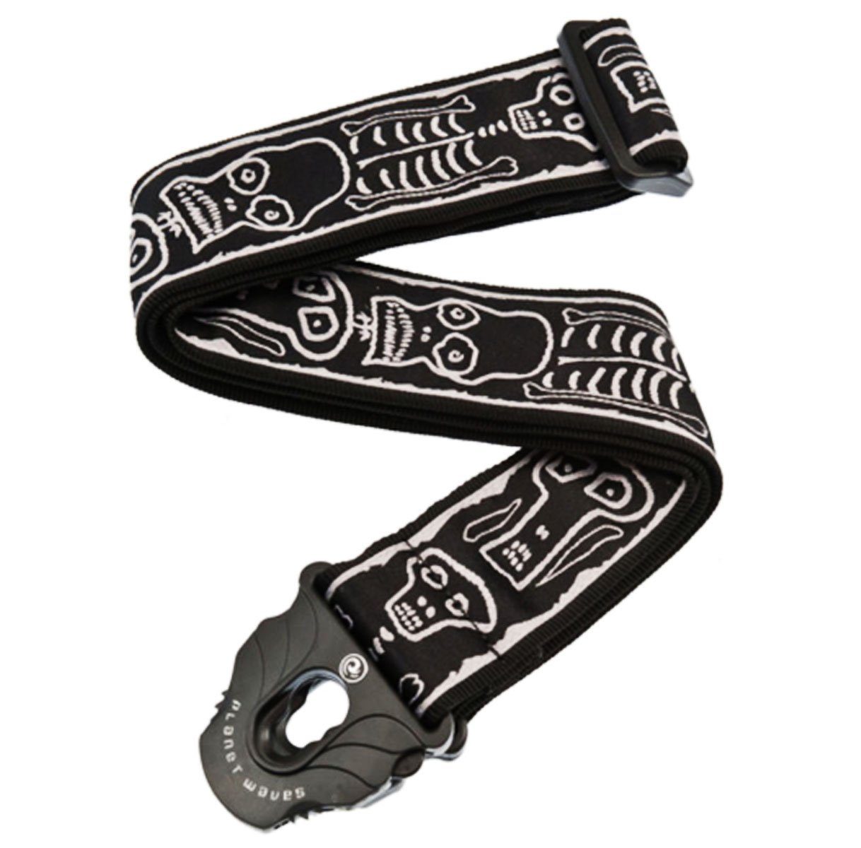 Planet Waves Gitarrengurt Skull, mit Klinkenkabel