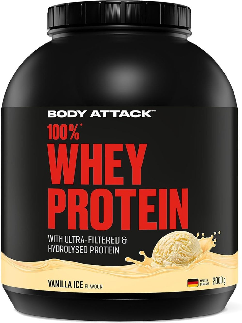 Body Attack Body Attack 100% Whey- 2 kg Pulver