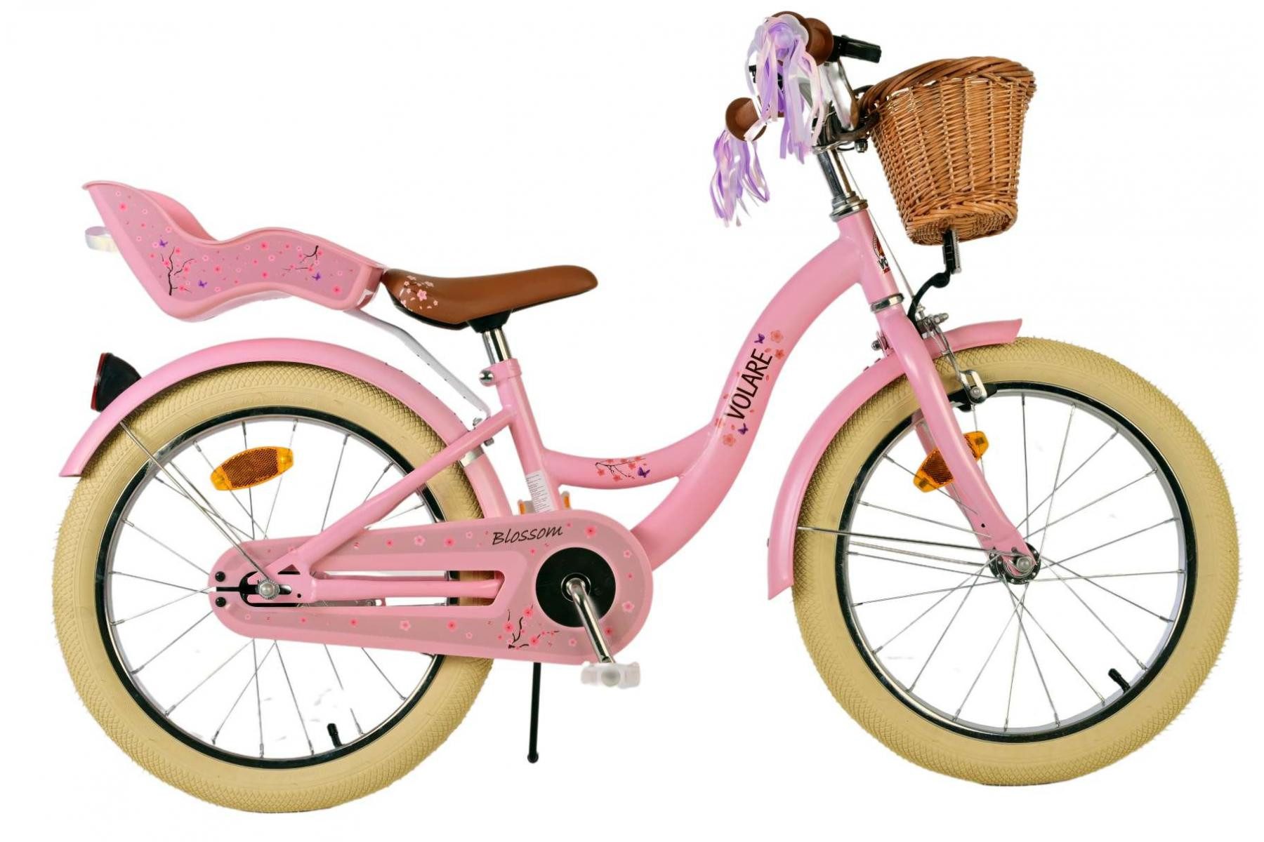 Kinderfahrrad Volare Blossom - Mädchen - 18 Zoll - Rosa