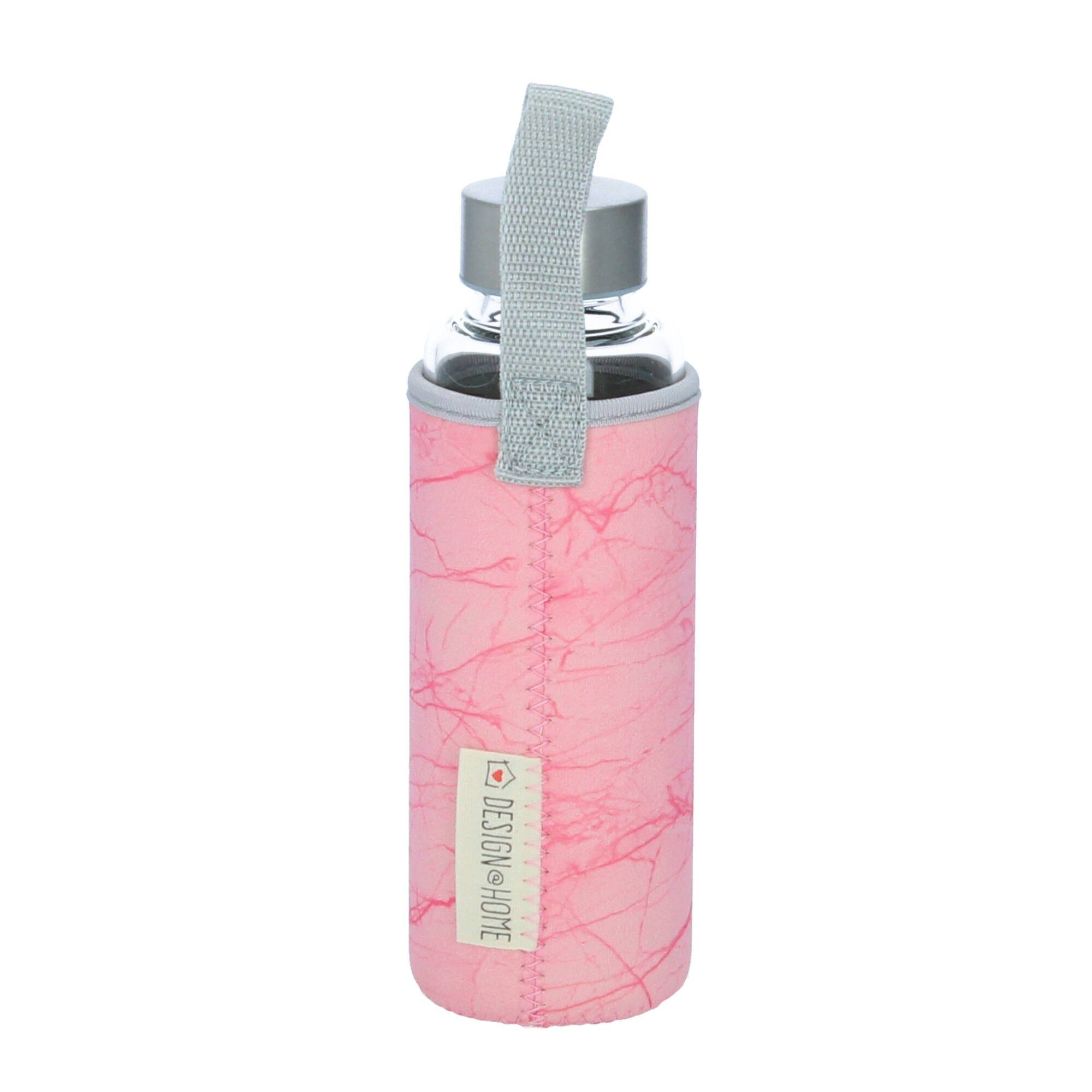 Schutzhülle PPD 350 Glasflasche mit Trinkflasche rosa girlboss ml