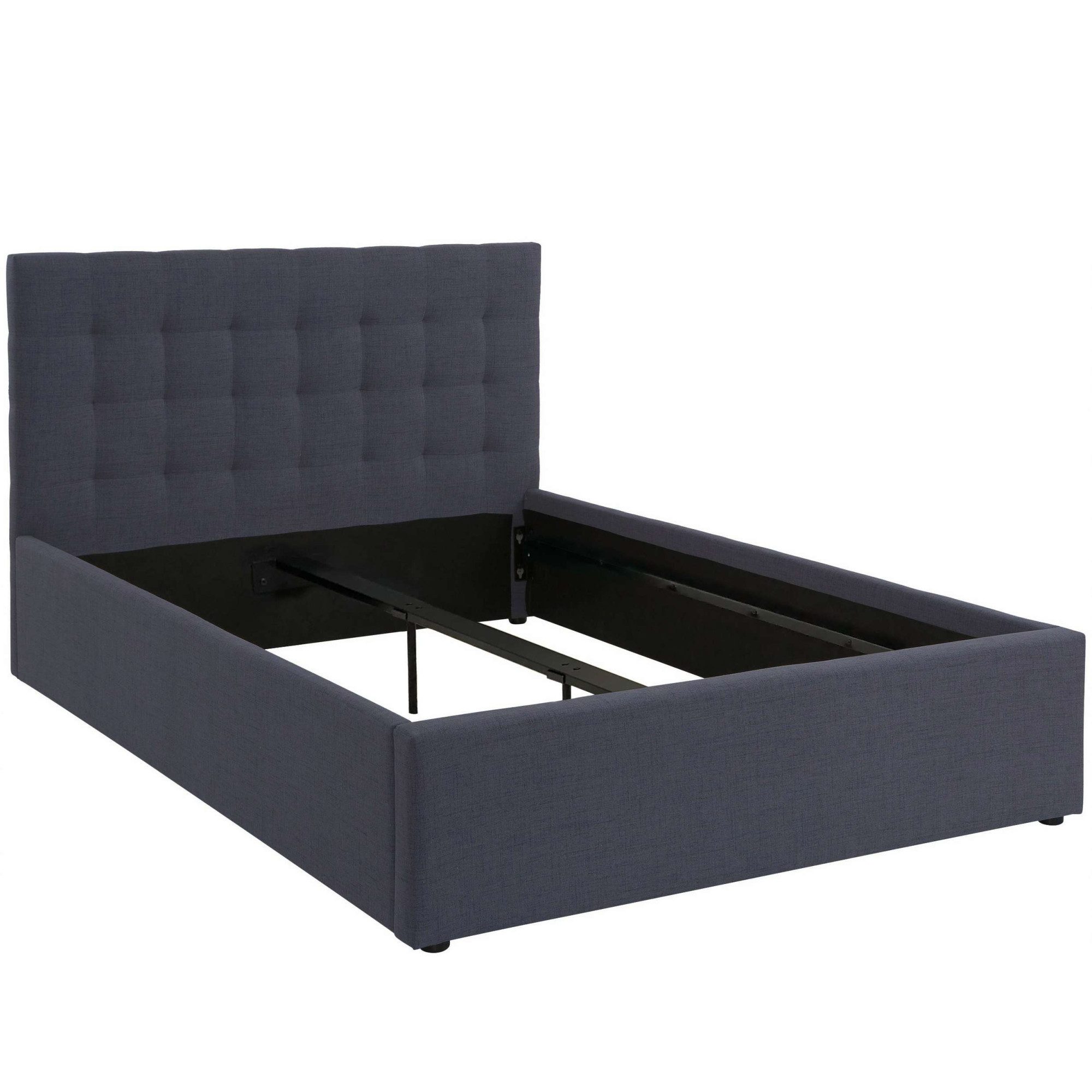 OTTO home Polsterbett Hamar, Knopfsteppung im Kopfteil, bis 250 KG belastbar (3 Breiten: 100cm/ 140cm/ 180cm), in verschiedenen Größen und Stoffen und Farben