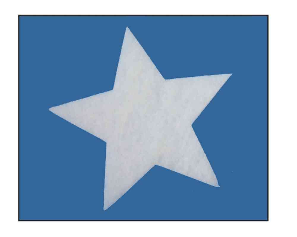 Erwin Hennecken GmbH Fensterdekoration Winterdeko 10 STERNE 12cm aus 2cm FORMWATTE. 10 Stück