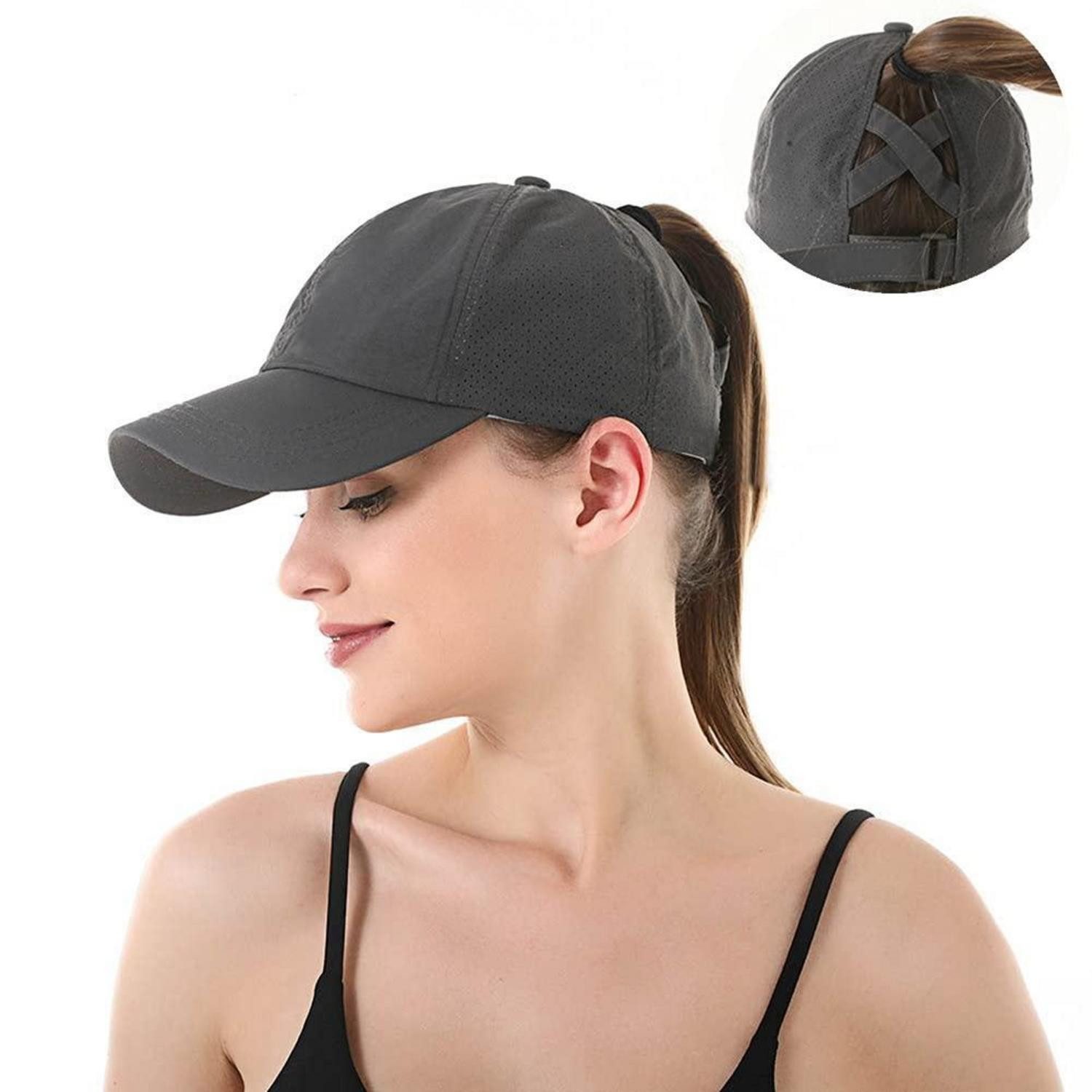 Baseball Cap Basecap Damen Herren Outdoor Sonnenschutz Sommercap 1-Grau