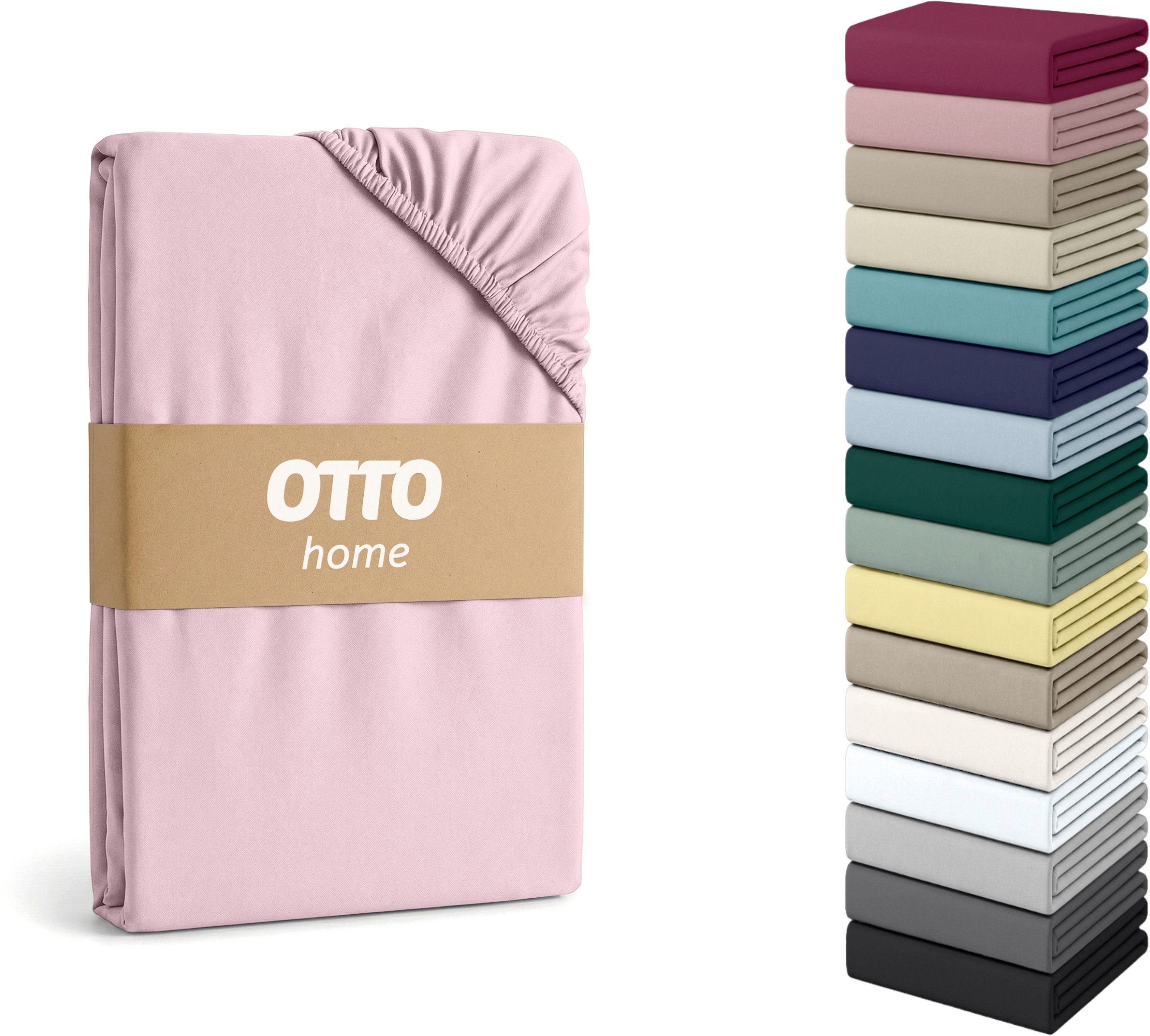 OTTO home Spannbettlaken Physalis Topper COMFORT, Jersey-Elasthan, Gummizug: rundum, (1 Stück), bis 10 cm Höhe, Bettlaken, Laken, in Comfort & Premium Qualität