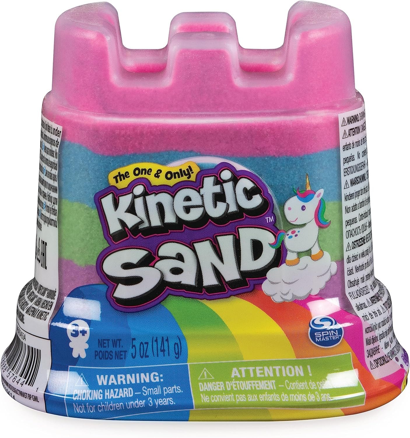AMIGO Spiel Kinetic Sand Rainbow Unicorn Castle 141g Burgförmchen