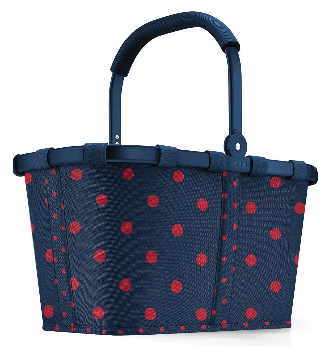 REISENTHEL® Einkaufskorb CARRYBAG, Blau, Rot, Aluminium, Polyester, 22 l, Wasserabweisend, B 48 x H 29 x T 28 cm