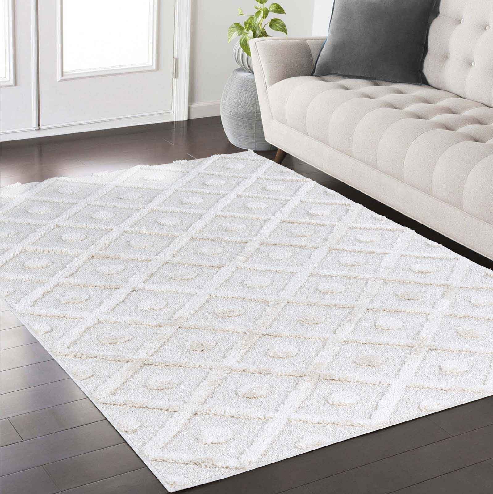 TaraCarpet Designteppich Designerteppich Tokio hoch-tief Struktur günstig online kaufen