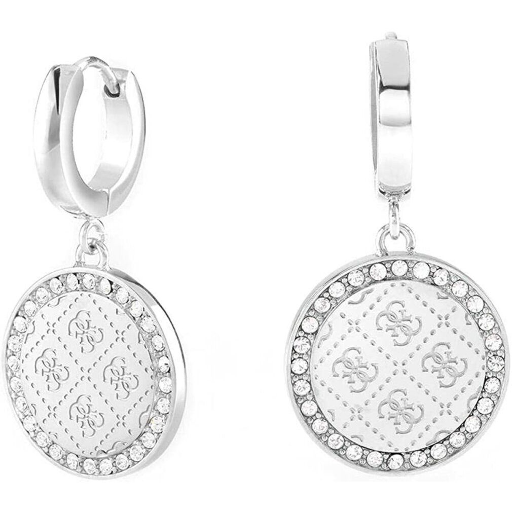Guess Paar Ohrstecker Luxury steel round earrings Round Harmony JUBE01158JW günstig online kaufen