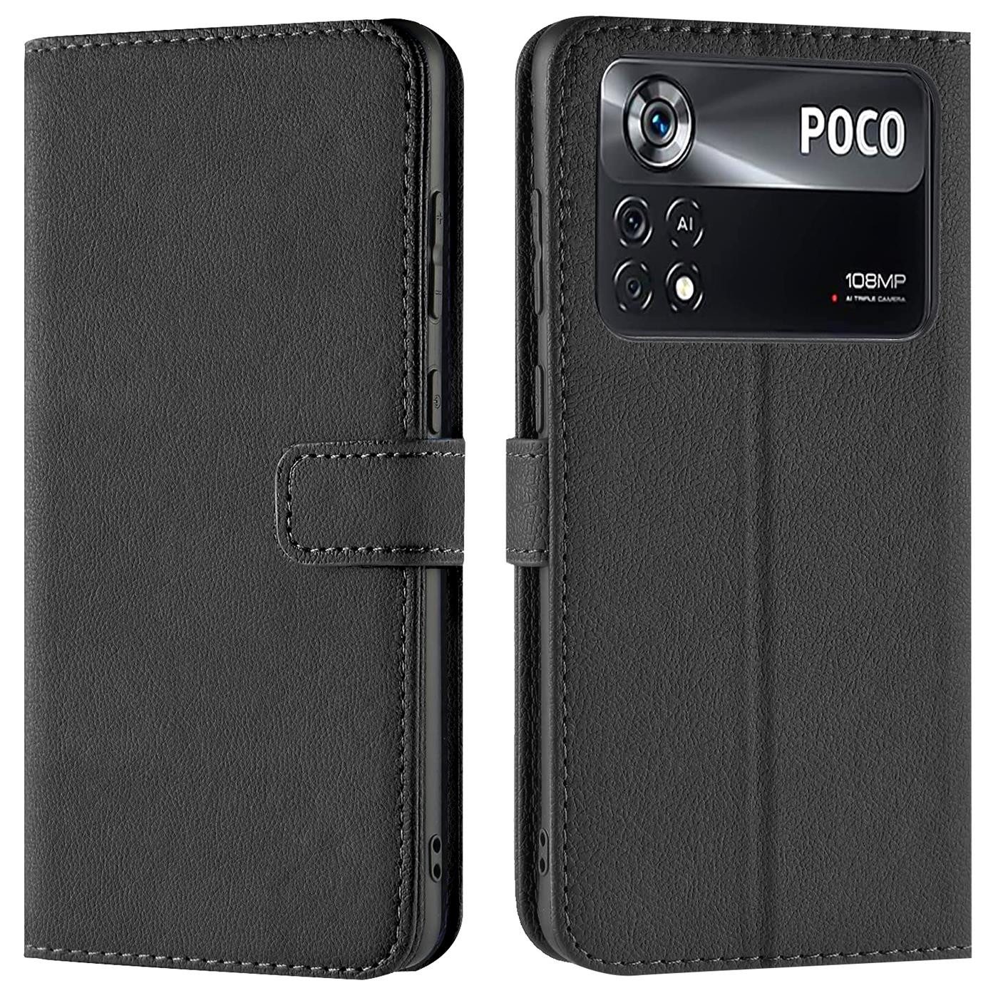 CoolGadget Handyhülle Wallet Klapp Tasche Book Case für Xiaomi POCO X4 Pro 5G 6,67 Zoll, Hülle Klapphülle Flip Cover Etui Schutzhülle