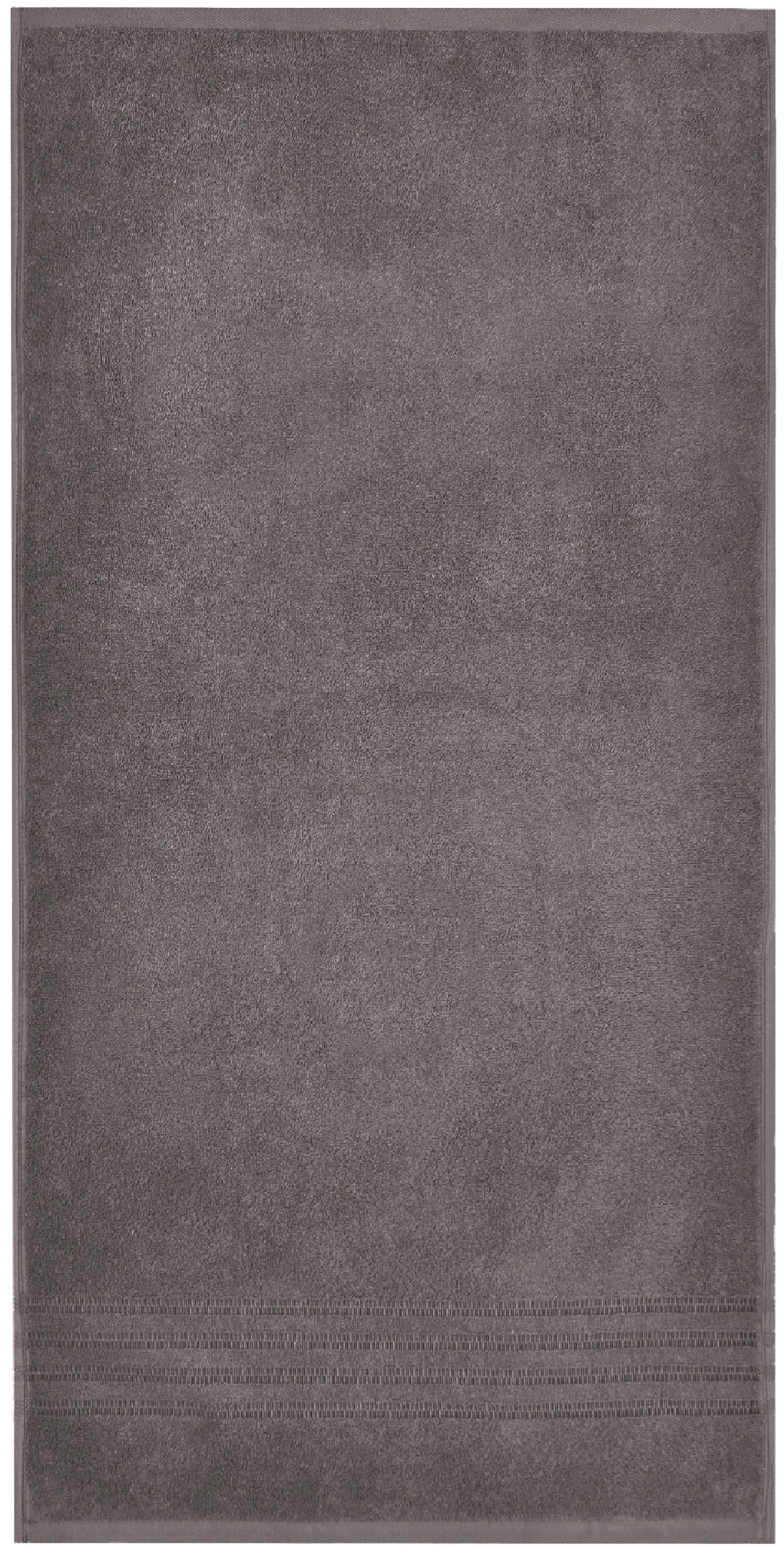 Schiesser Handtücher Milano aus 100% Baumwolle mit eleganter Bordüre in Hoch-Tief-Optik, Frottier (Set, 4-St), Made in Green