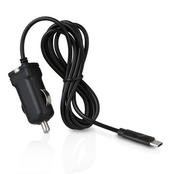 Wicked Chili 1,5m KFZ USB-C Ladekabel für Samsung Sony Huawei Xiaomi Auto-Adapter Zigarettenanzünder-Stecker zu USB-C, 150 cm, LED Licht, KFZ USB Ladegerät mit Typ C Stecker (150cm, 2.4A) kompatib