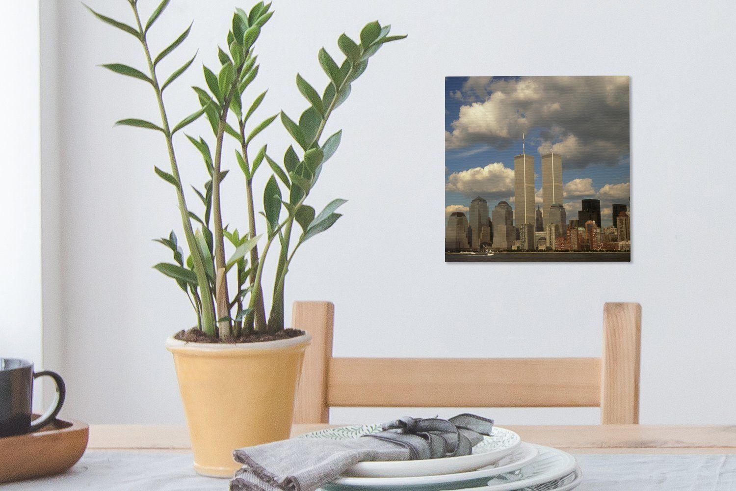 St), World Wohnzimmer Wasser Schlafzimmer Leinwand Center - OneMillionCanvasses® Leinwandbild für Bilder Wolken, - (1 Trade