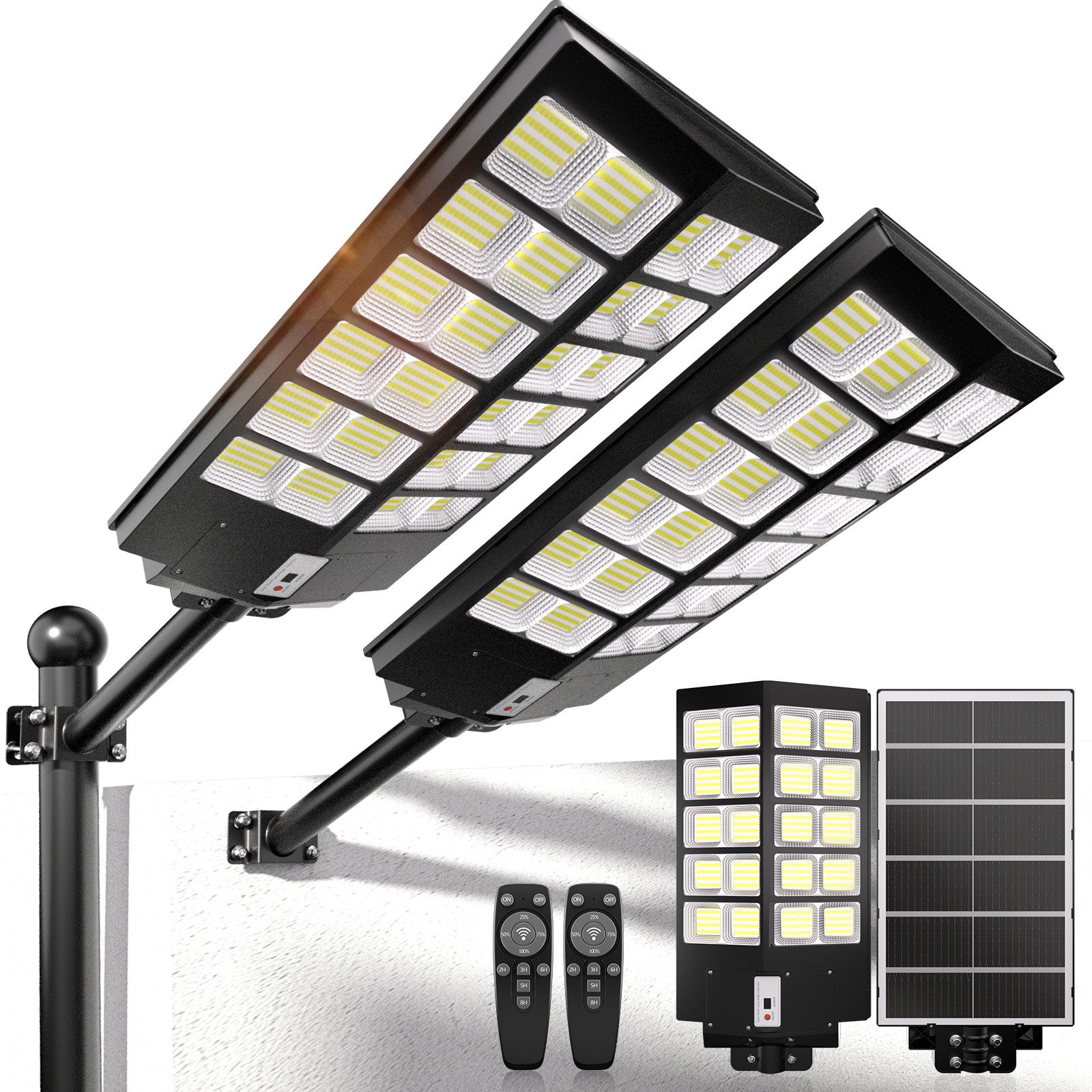 Rhein Beleuchtung LED Solarleuchte 3000W Solarlampen für Außen – Solarlampe günstig online kaufen