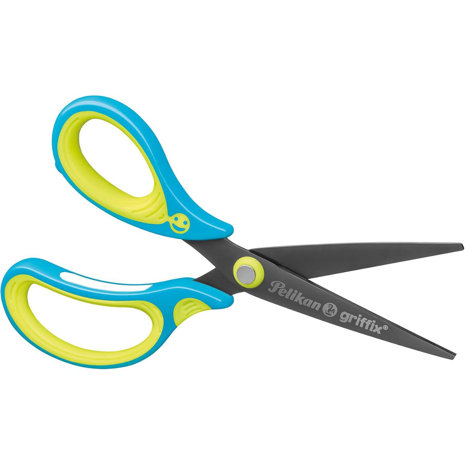 Pelikan Bastelscheren Pelikan 820592 griffix Schulschere spitz, für Linkshänder, NeonFreshBl