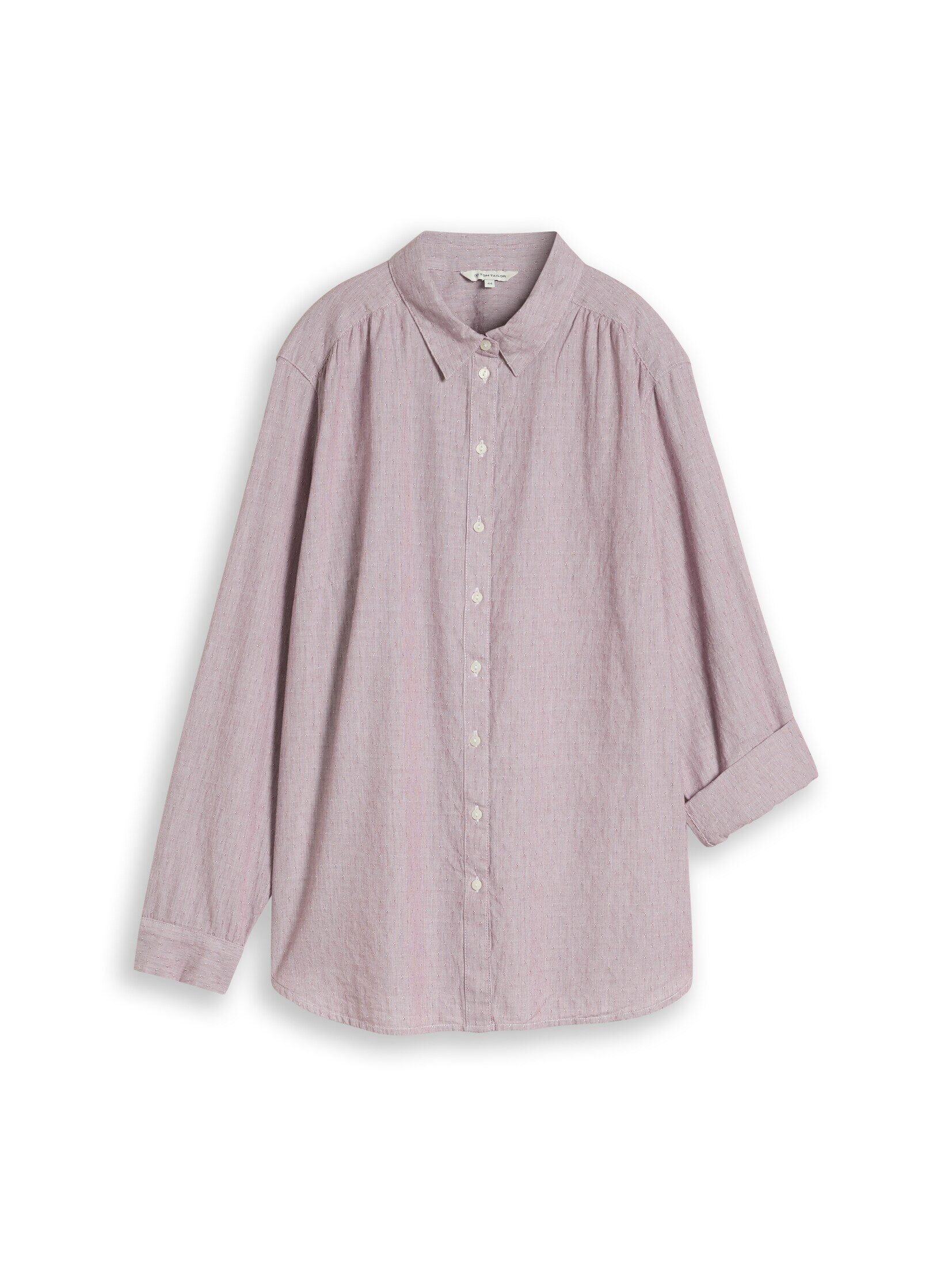 TOM TAILOR PLUS Langarmbluse Blusen & Shirts Plus Size - Hemdbluse mit Turn-up-Funktion