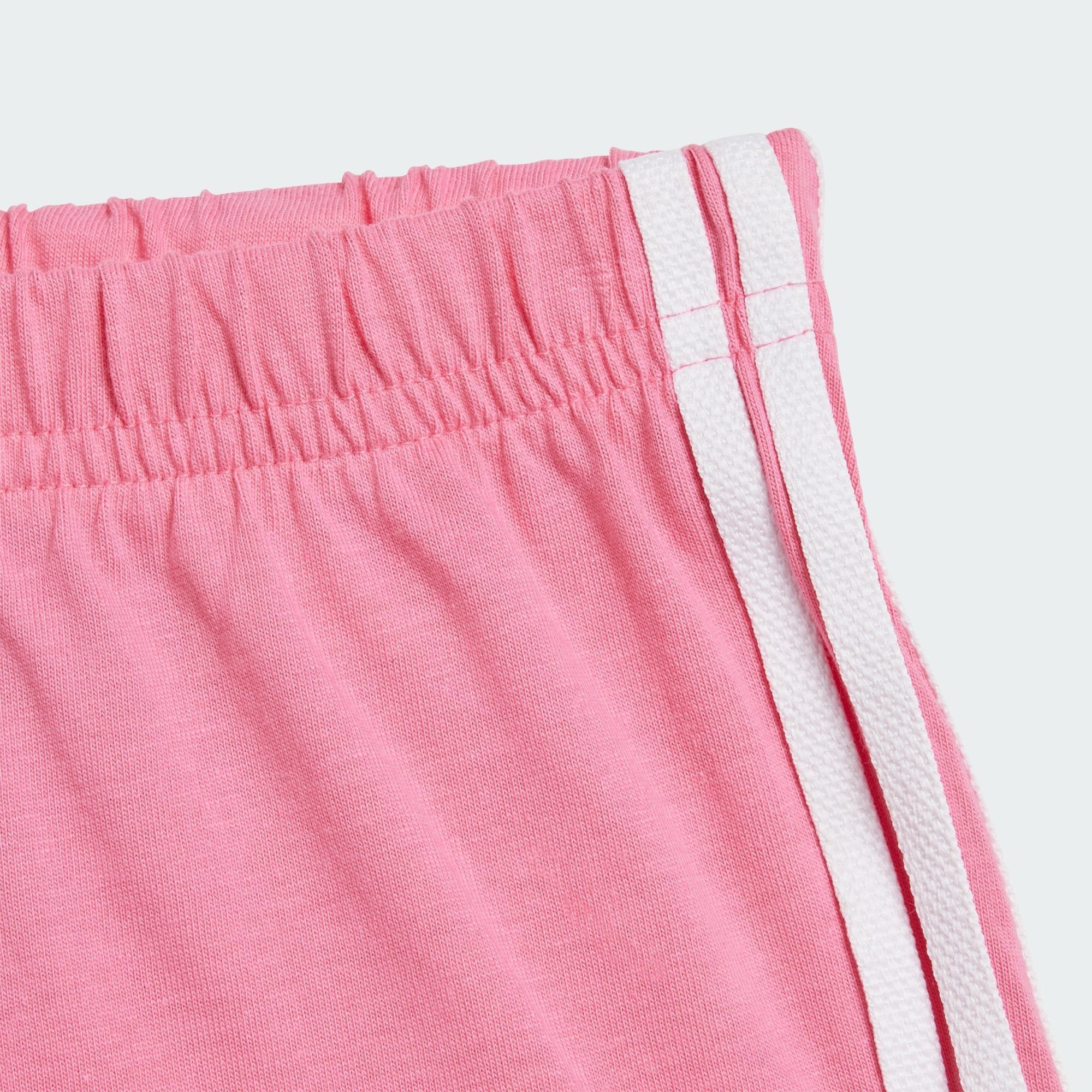 adidas Originals T-Shirt TREFOIL SHORTS SET Pink UND Fusion T-SHIRT