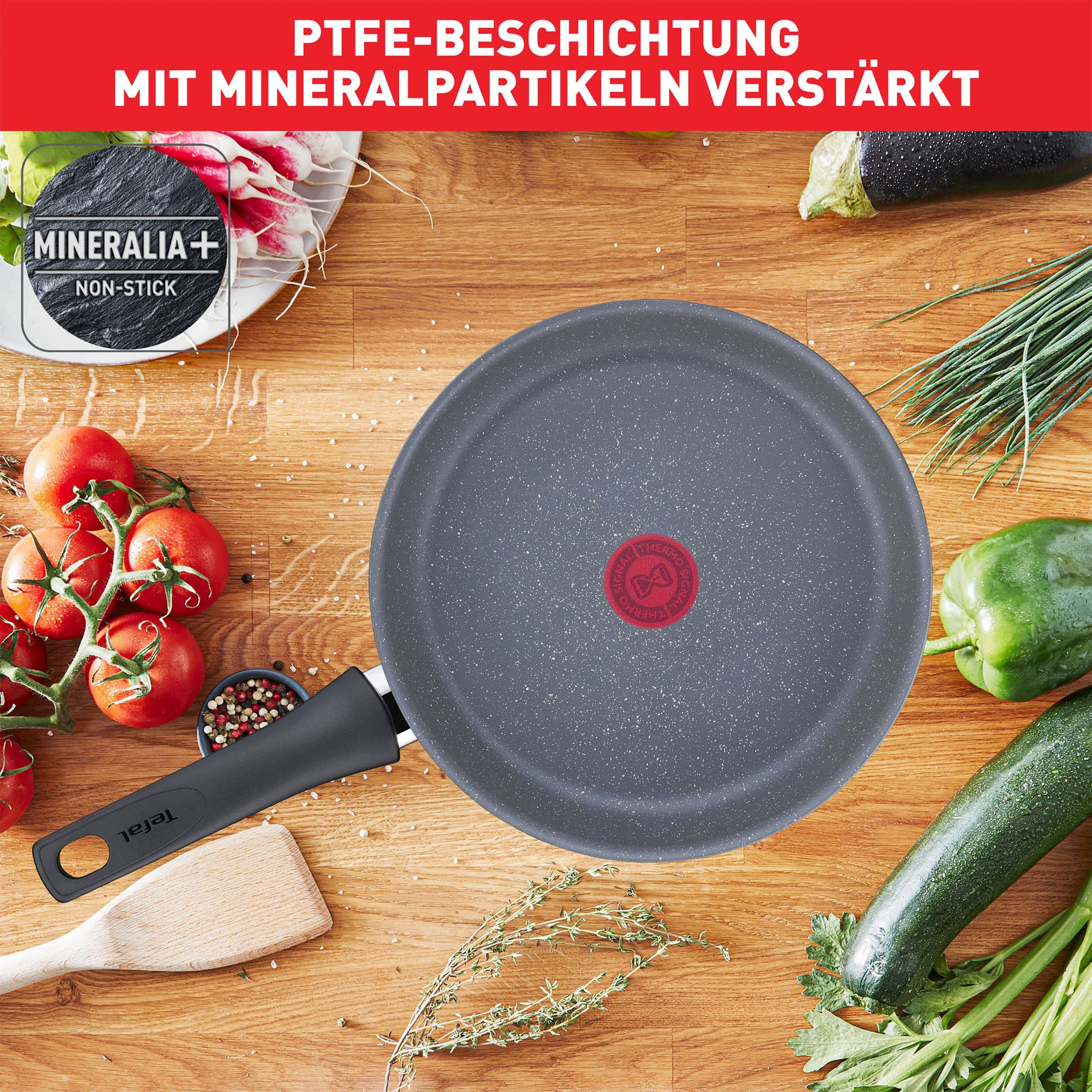 Tefal Pfannen-Set G15090 Healthy Chef, Antihaftversiegelung, Induktion, 2-tlg), Thermo-Signal, 24/28 Aluminium (Set, cm Mineralia+ Ø