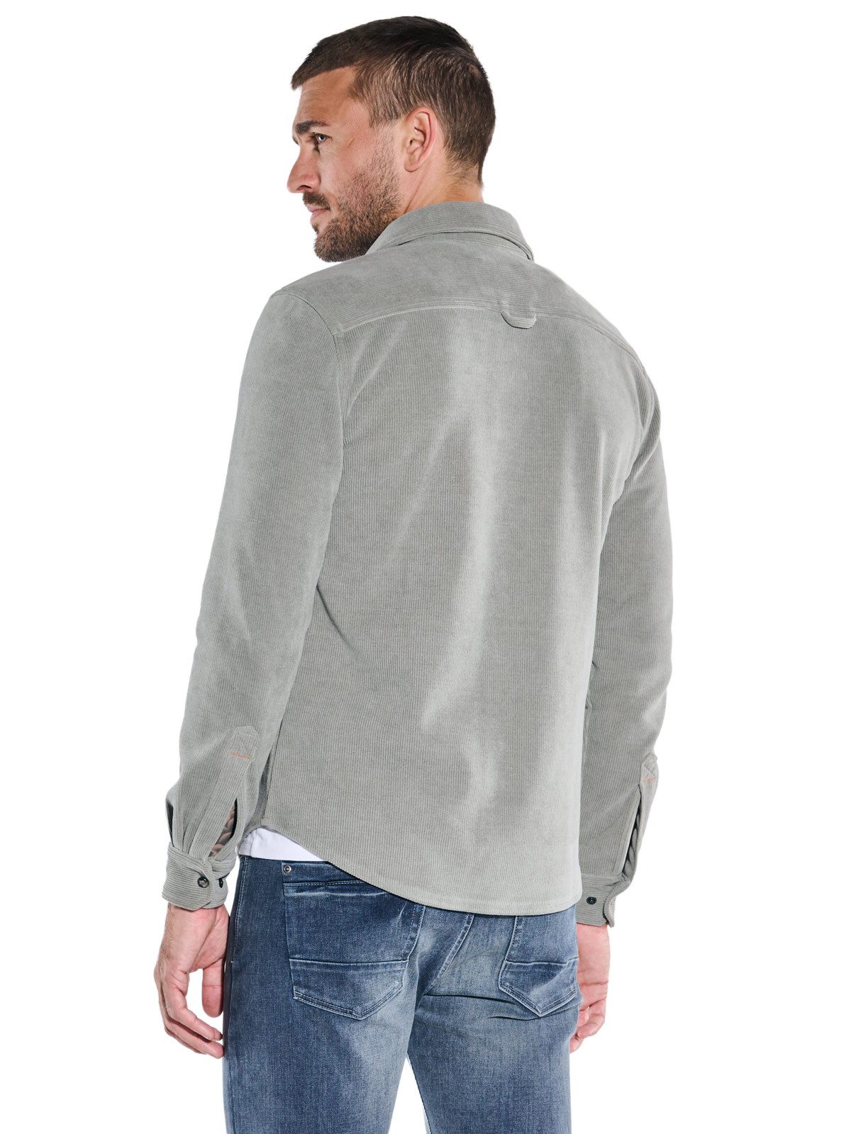 emilio adani Sweatshirt emilio adani Herren Sweat-Hemd strukturiert, Gruen günstig online kaufen