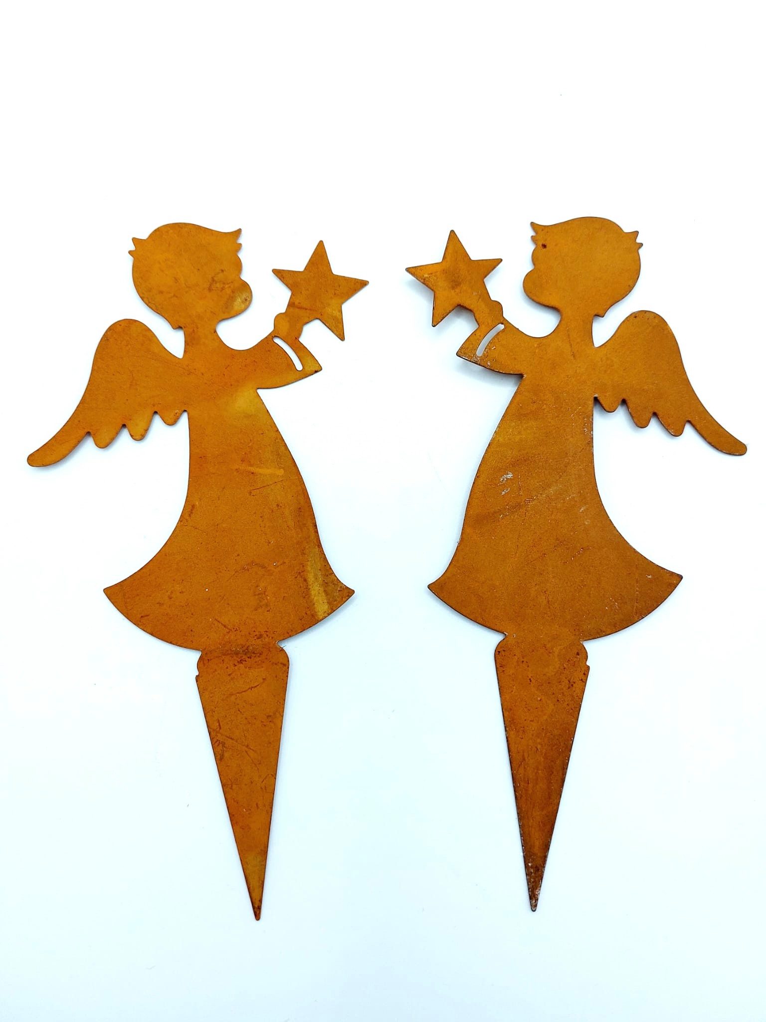 Florissima Gartenstecker Engel 2er Set Metall Rost Deko Gartenstecker Schut günstig online kaufen