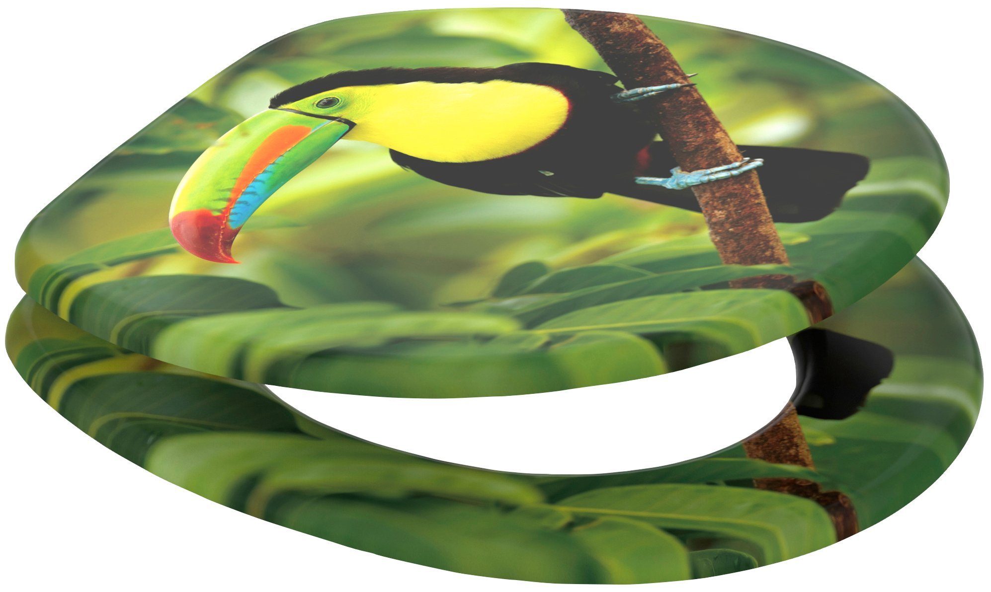 Sanilo WC-Sitz Toucan, mit Absenkautomatik, BxL: 37,7 x 42,0 - 47,0 cm