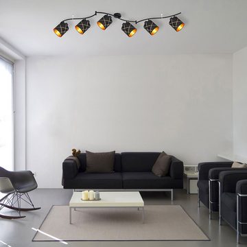 Globo LED Deckenleuchte, Leuchtmittel nicht inklusive, Deckenleuchte 6 flammig Deckenstrahler Wohnzimmer
