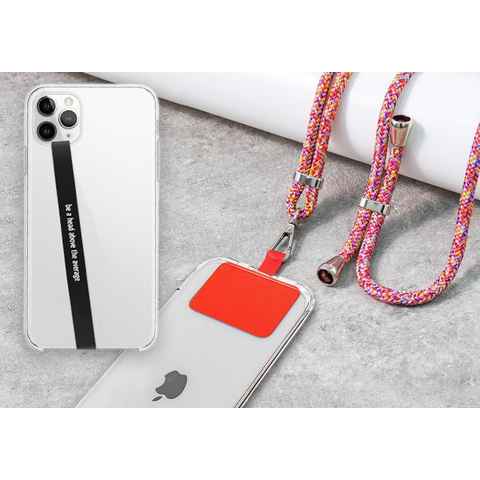 Girafus Handykette Handykette / Handy halter / Handy Strap/ Handy halterung, 1 Handykette + 1 Silikon Handy für alle Smartphones geeignet