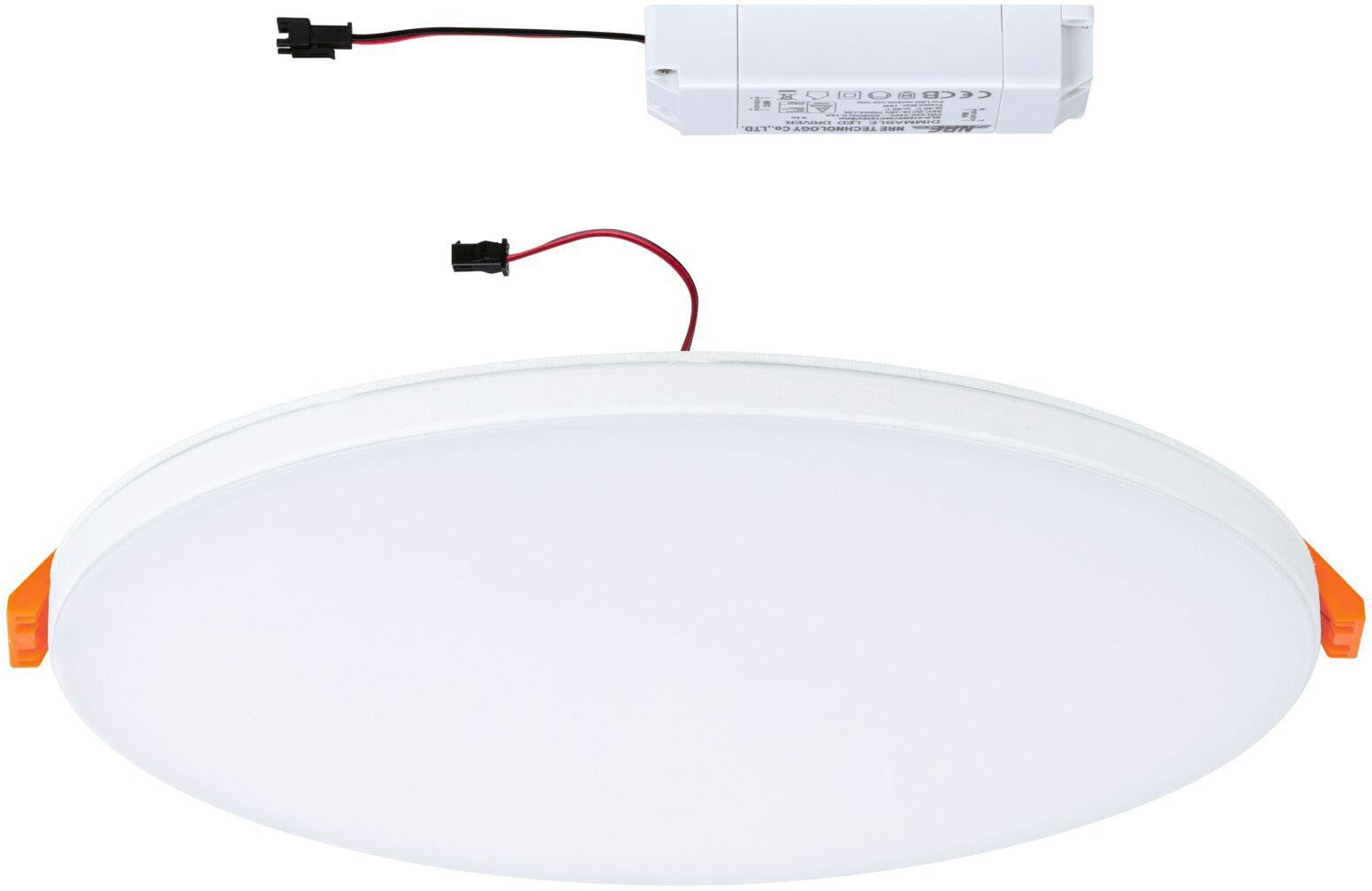 Paulmann LED Einbauleuchte Veluna VariFit Edge IP44 rund 4000K Weiß dimmbar, LED fest integriert, Neutralweiß, LED Einbaupanel IP44 rund, 4000K Weiß dimmbar