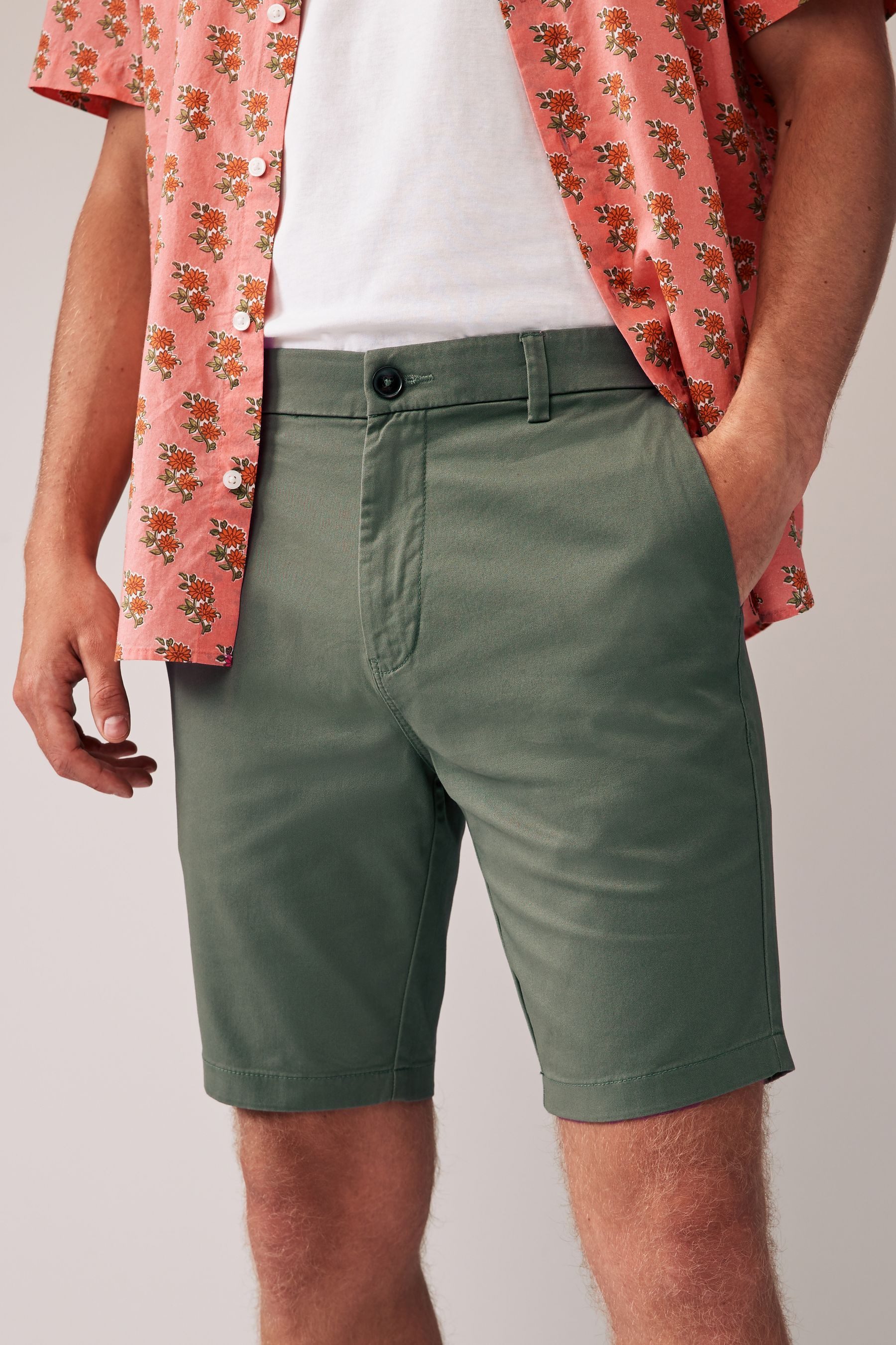 Next Chinoshorts Skinny Fit Chinoshorts mit Stretch (1-tlg)