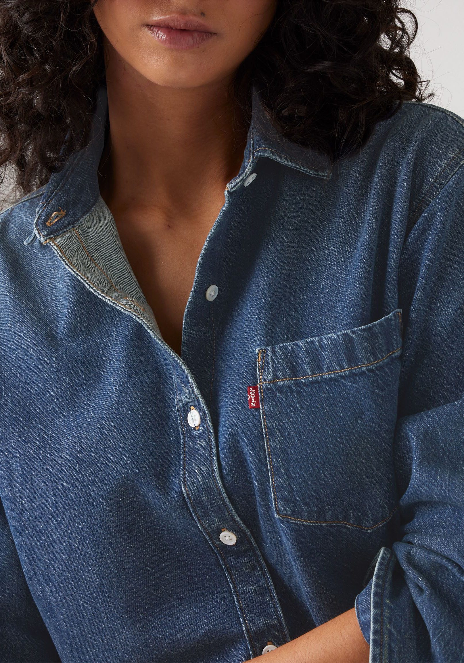 Levi's® Jeansbluse HARLIE BOYFRIEND SHIRT mit Brusttasche – Bild 4 von 5
