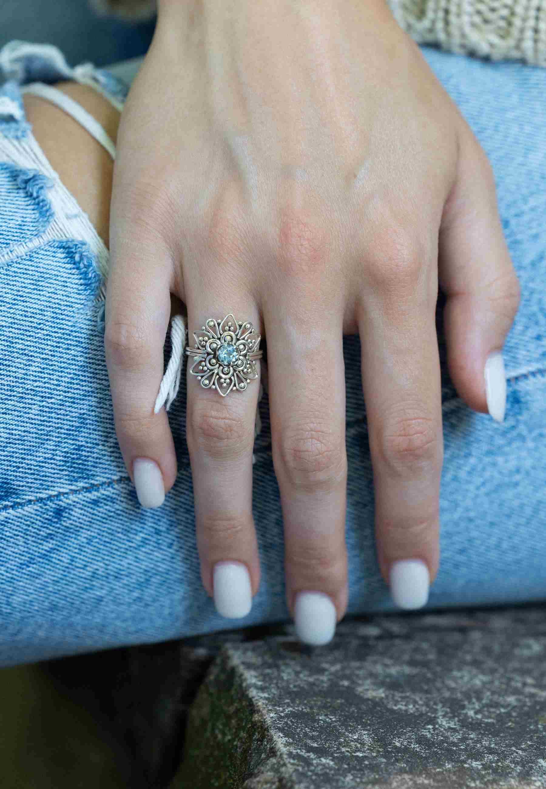 mantraroma Silberring MUDARA-EMPAT aus 925 Silber günstig online kaufen