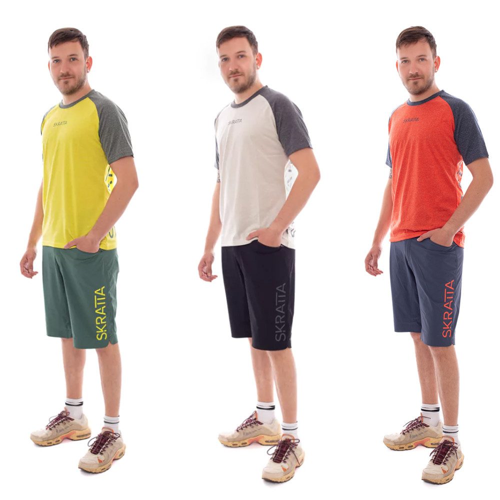 Skratta T-Shirt SKRATTA - Mix Hanf T-Shirt BENTE Herren T-Shirt kühlend