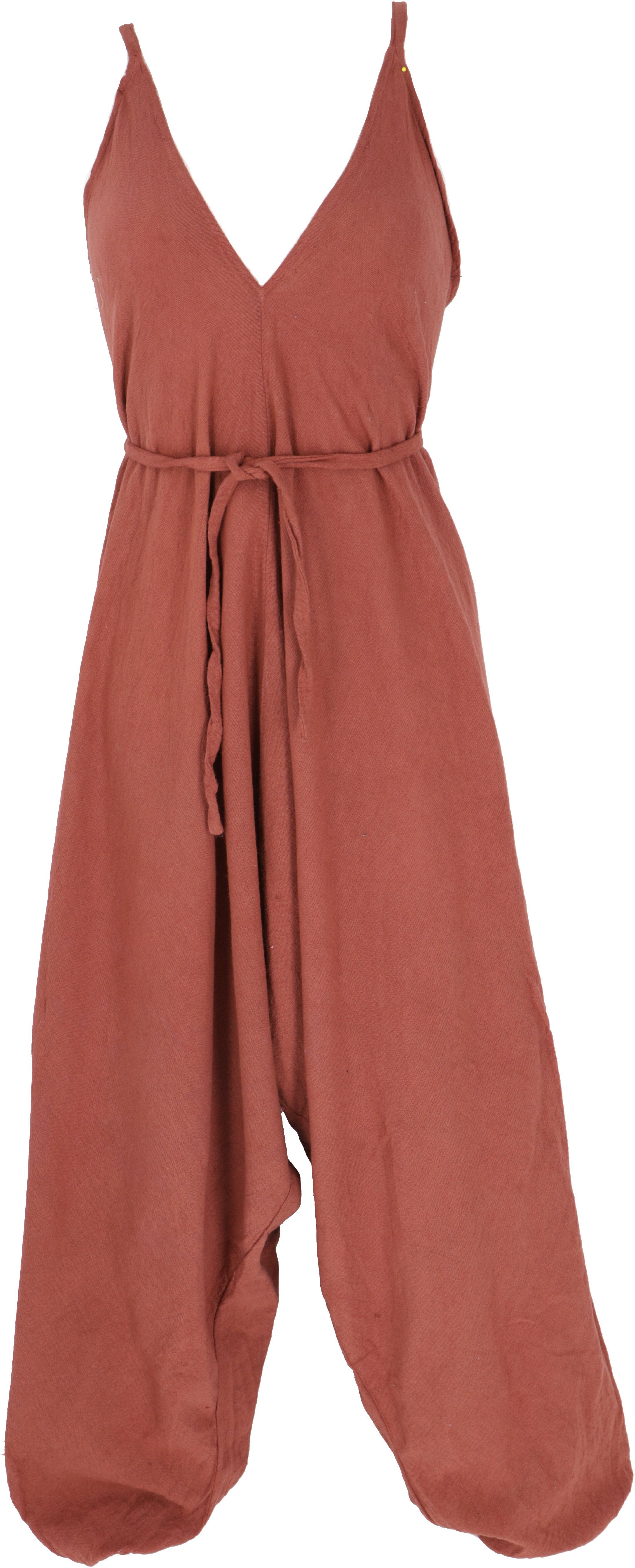 Guru-Shop Relaxhose Boho Jumpsuit, rückenfreie Sommer Pluderhose,.. alternative Bekleidung
