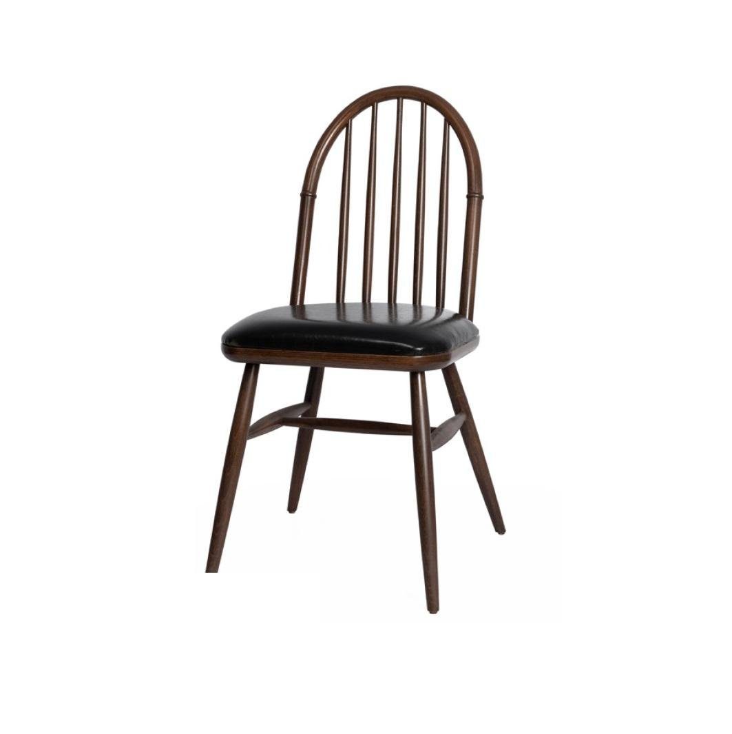 Stuhl Stuhl, Esszimmerstuhl Modern JVmoebel Holz Stühle Design Esszimmer Schwarz