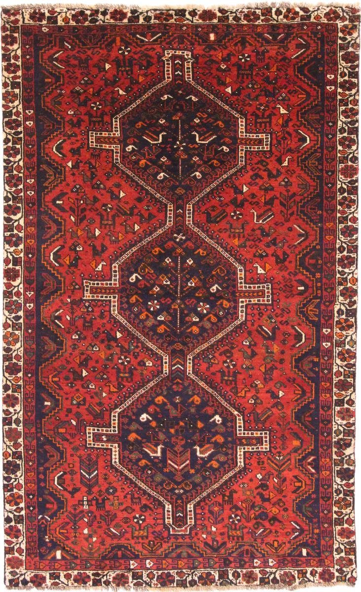 mm 163x268 Shiraz / rechteckig, Orientteppich Trading, Orientteppich Handgeknüpfter Nain Perserteppich, Höhe: 10
