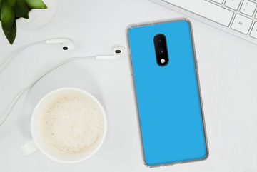 MuchoWow Handyhülle Blau - Licht - Farben, Phone Case, Handyhülle OnePlus 7, Silikon, Schutzhülle