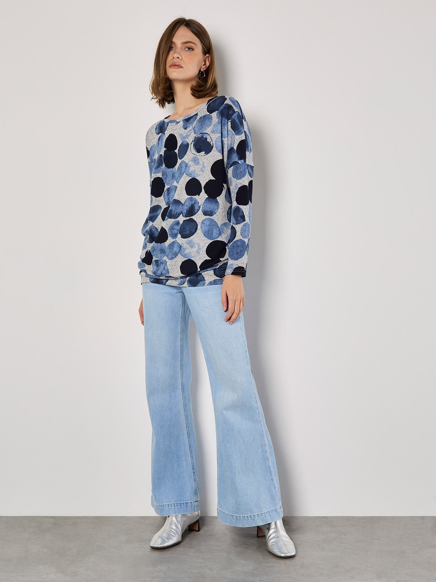 Schlupfbluse Longshirt
