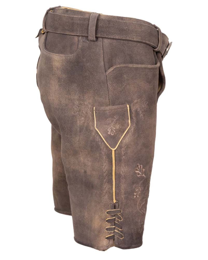 Maddox Lederhose Lederhose Urdorf Hirschleder grau
