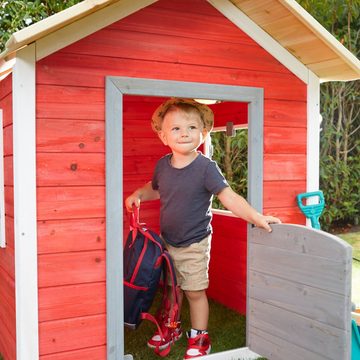 HOME DELUXE Spielhaus DAS KLEINE SCHLOSS, FSC zertifiziertes Holz, Gartenhaus für Kinder, Kinderspielhaus