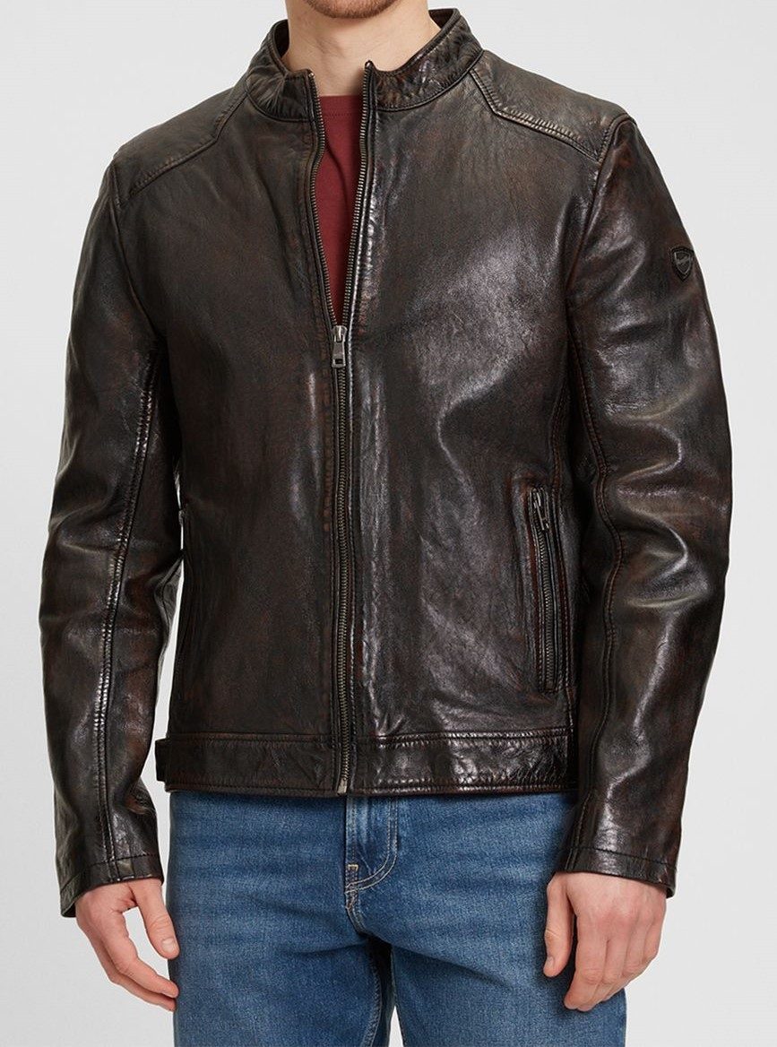 Mauritius Lederjacke MMAdelmo Bikerjacke aus antikem günstig online kaufen