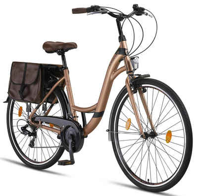 Licorne Bike Cityrad Licorne Bike Stella Plus Premium City Bike Aluminium, 21 Gang