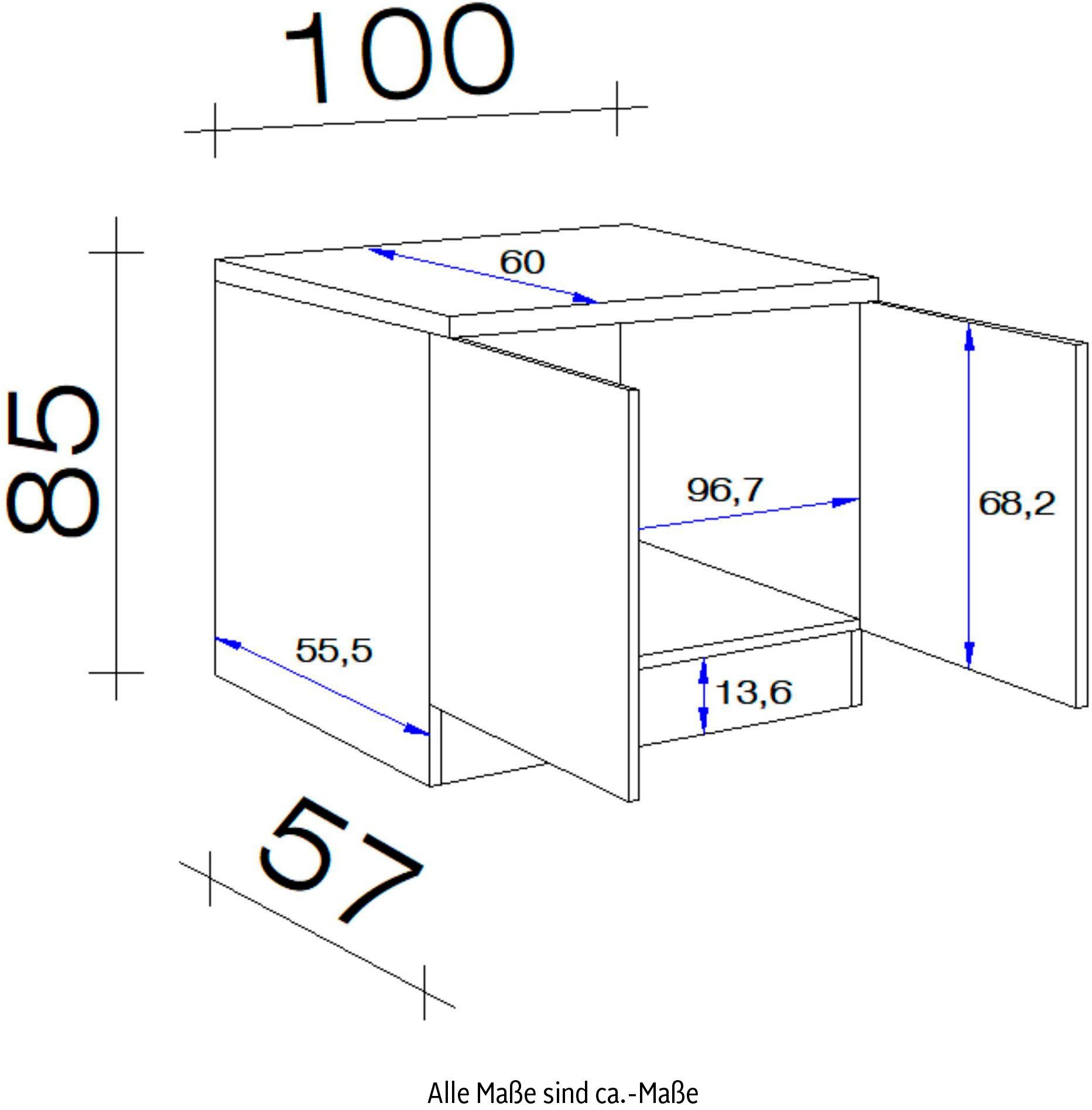 Flex-Well Spülenschrank Samoa (B x H x T) 100 x 85 x 60 cm, inkl. Einbauspüle – Bild 3 von 3