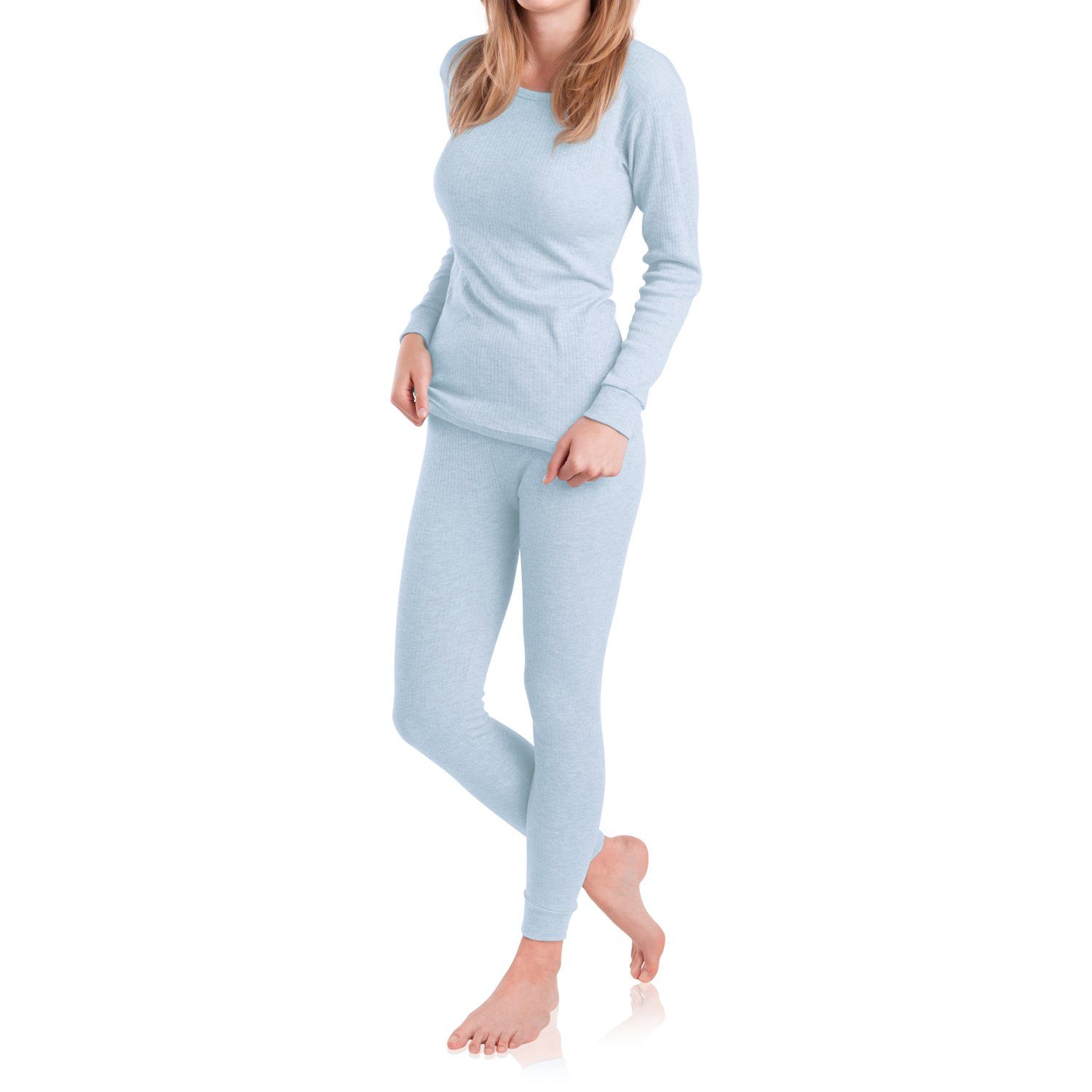 MT Thermohose Damen Ski- Thermo Set & Blue Unterwäscheset - Thermowäsche Ice