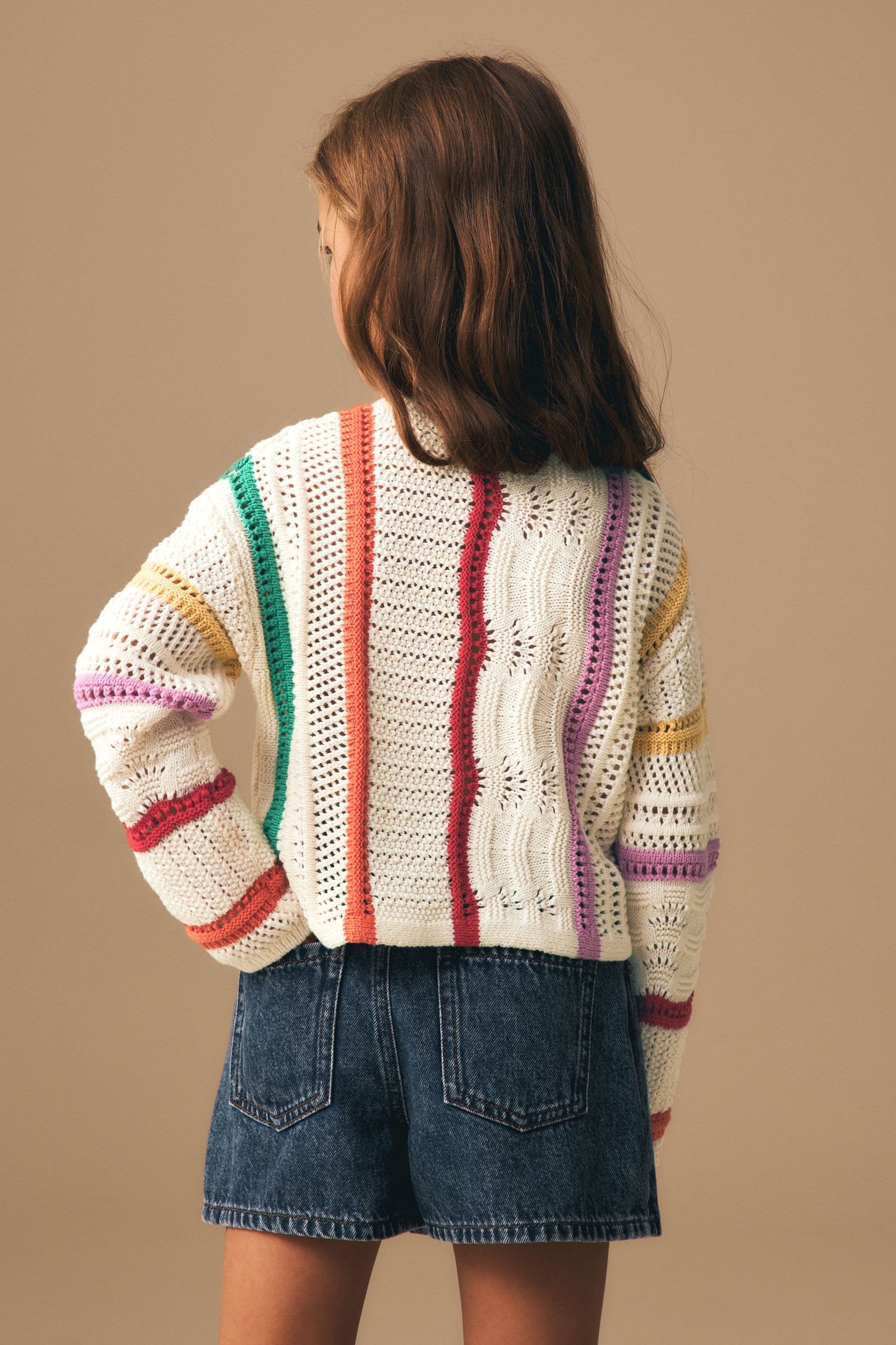 Next Strickpullover Strickpullover mit Streifen (1-tlg)