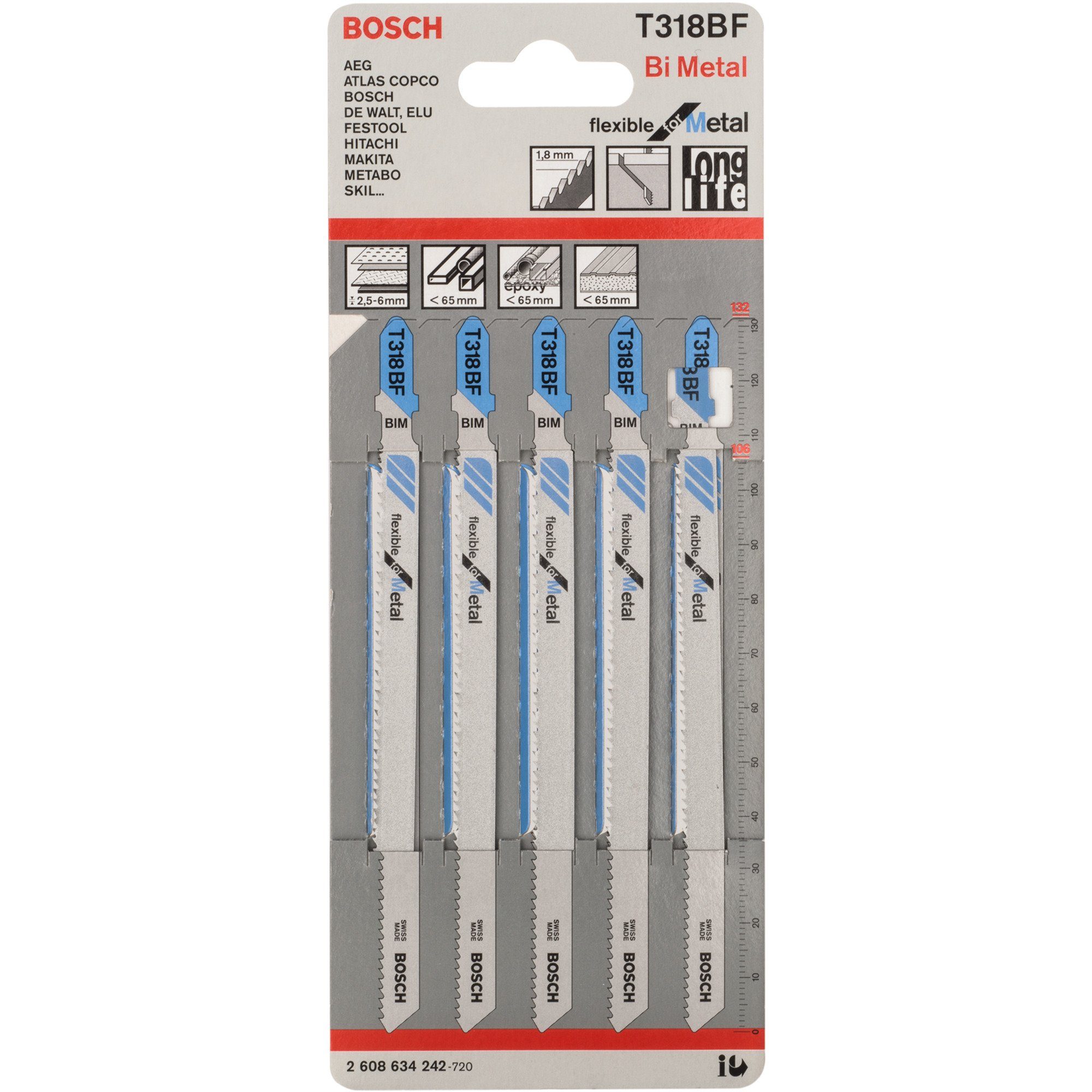 BOSCH Sägeblatt Bosch Professional Stichsägeblatt T 318 BF