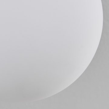 hofstein Deckenleuchte Deckenlampe aus Metall/Glas in Schwarz/Weiß, ohne Leuchtmittel, moderne Leuchte mit Glasschirmen (10 cm), 4 x G9, ohne Leuchtmittel