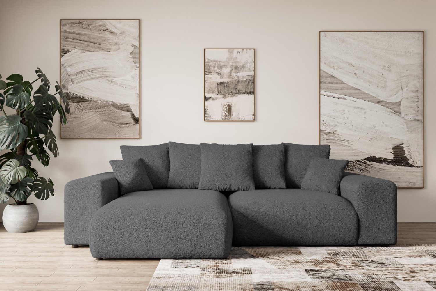 ALTDECOR Ecksofa ESKAR-L, Couch mit Schlaffunktion, günstig online kaufen