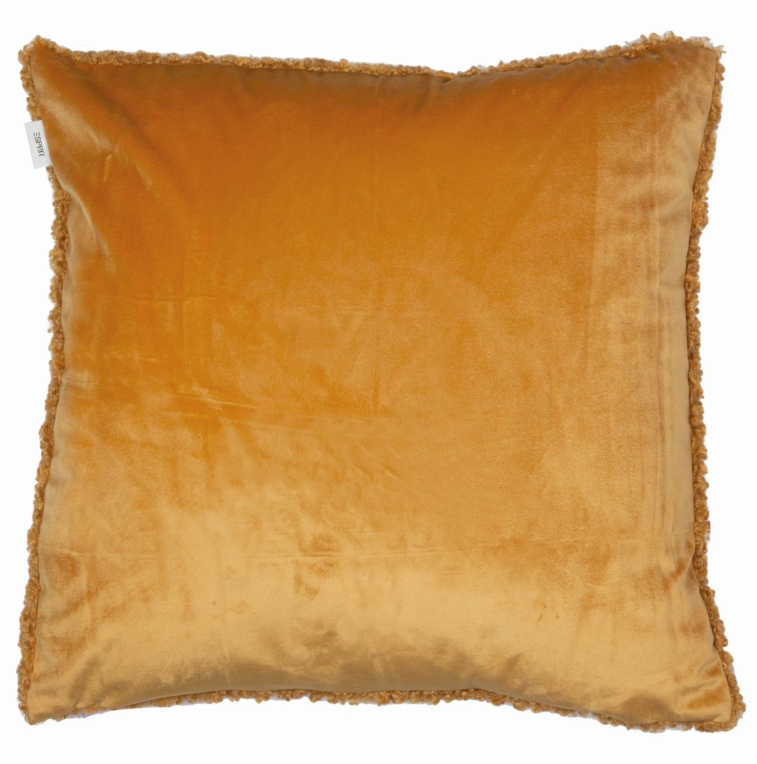 Esprit Dekokissen ESPRIT home Zierkissenhülle Teddy anthrazit 45x45cm