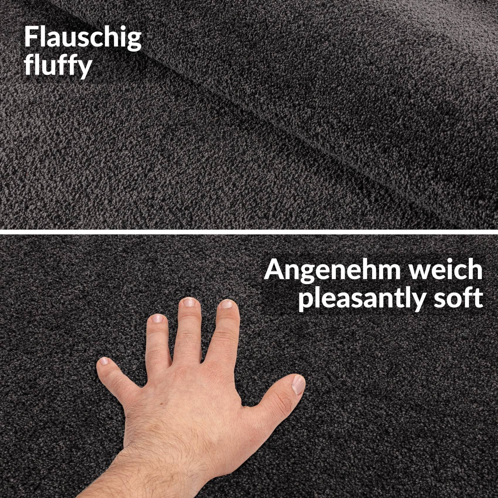 Textil Teppich, Höhe: 9 mm, Rechteckig, ANRO,