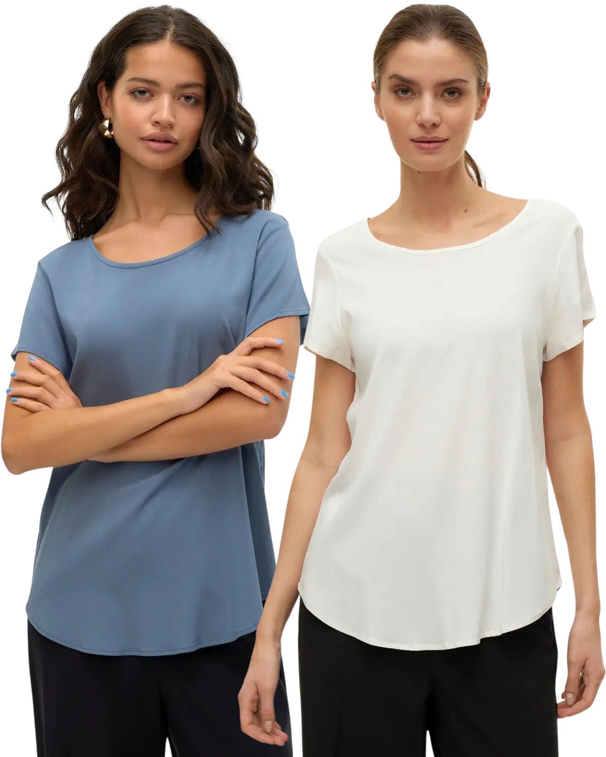 Vero Moda Blusenshirt lockeres Shirt im Doppelpack günstig online kaufen